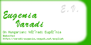 eugenia varadi business card